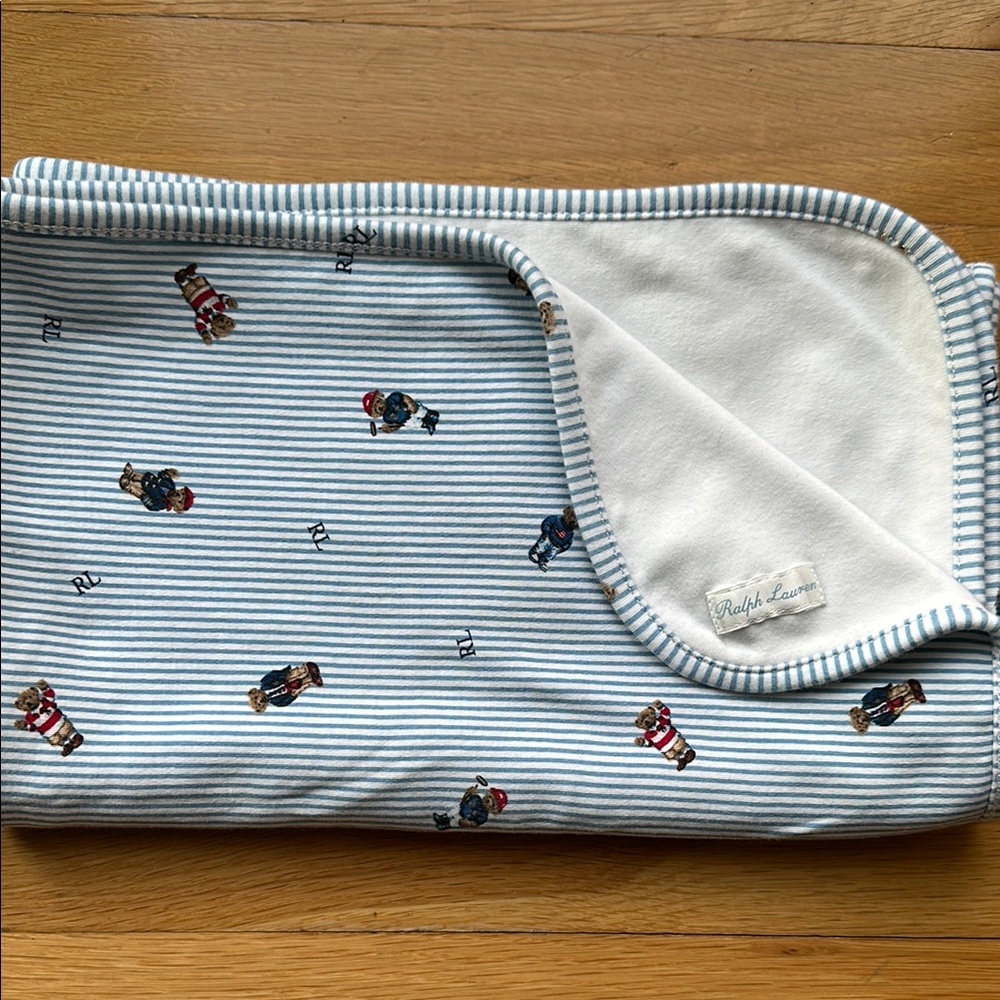 Ralph Lauren Striped Baby Blanket